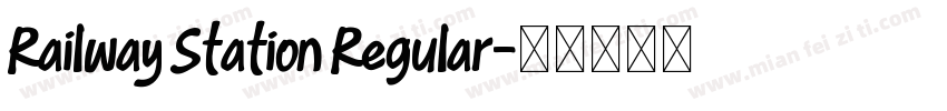 Railway Station Regular字体转换